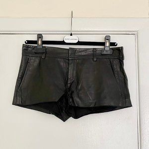 Vince Leather Mini Short